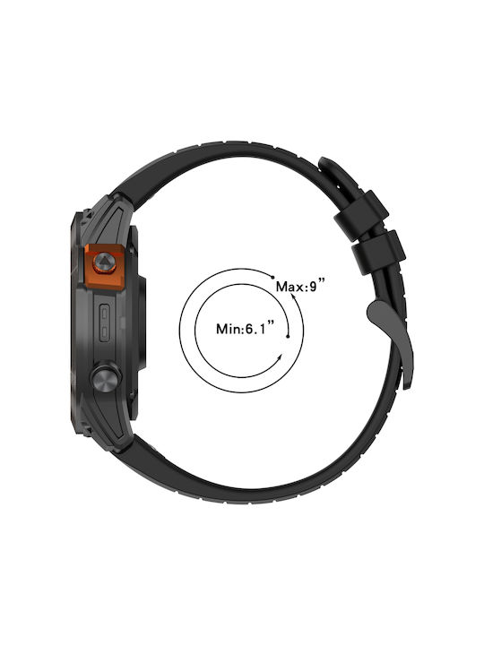 Garmin Instinct Crossover Спортна Двуцветна Каишка за Часовник от Силикон 22 Mm Starlight+Orange