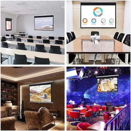 Прибиращ се екран за прожекция Home Cinema 100" 4K HD 16:9 ALR 220x142cm