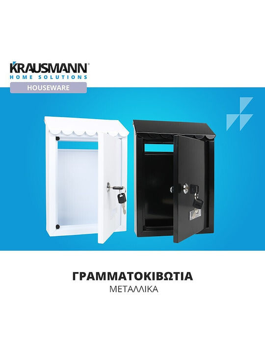 Krausmann Γραμματοκιβώτιο Εξωτερικού Χώρου Μεταλλικό σε Πράσινο Χρώμα