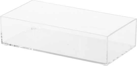 vidaXL Plastic Storage Box with Lid Transparent 19x9.5x10cm