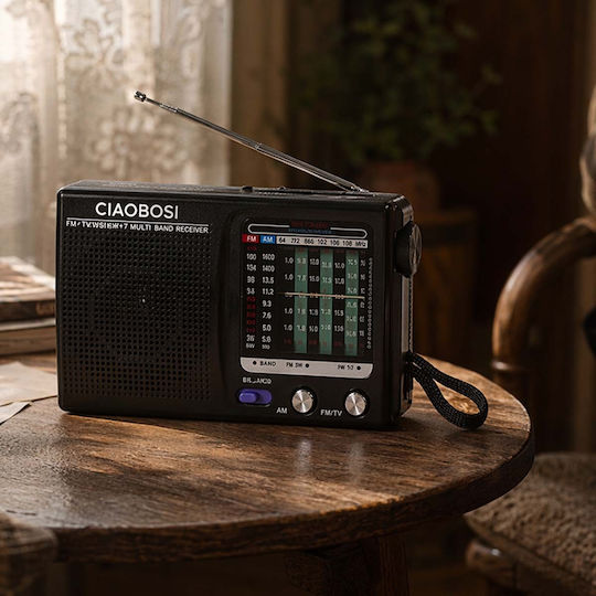 Avizar Kompakte Batteriebetriebene Analoge Am Fm Tragbare Radio Teleskopantenne Schwarze