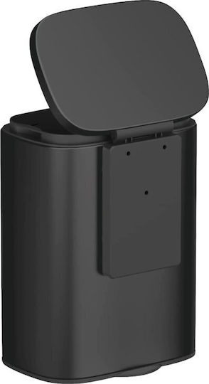 Wenko Metallic Bathroom Bin 5lt Black