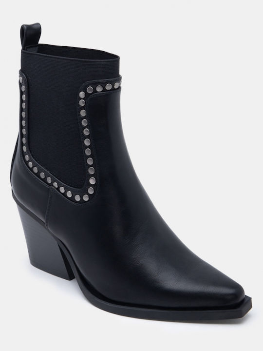 Stiefeletten Damen mit Hohem Absatz Schwarz