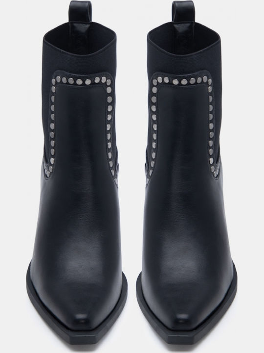 Stiefeletten Damen mit Hohem Absatz Schwarz