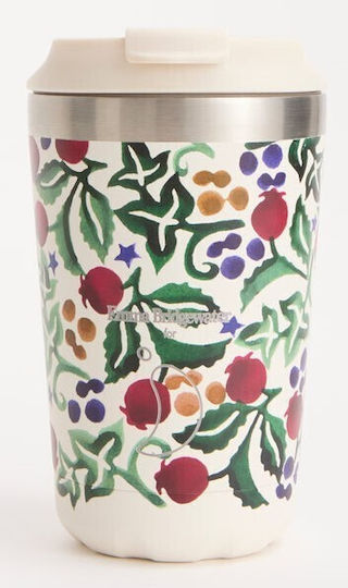 Chilly's Термос Чаша Неръждаема Стомана Без BPA 340ml Coffee Cup Emma Bridgewater Rosehip Ivy