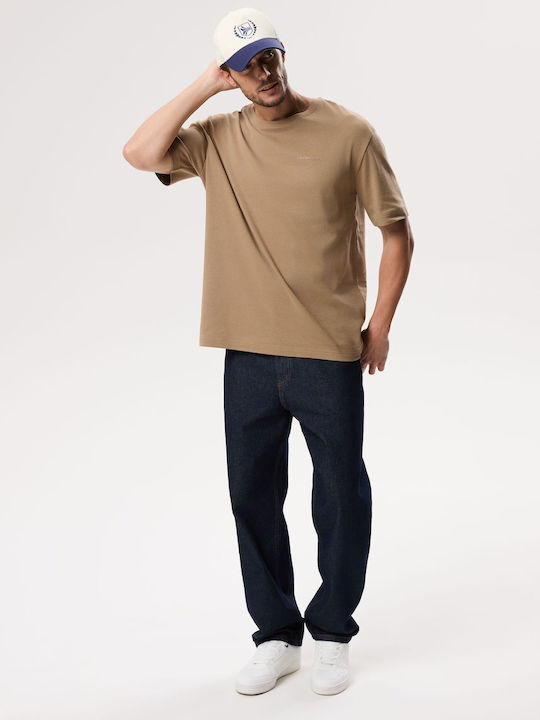 Interte Herrenblusen Kurzarm T-Shirts Beige