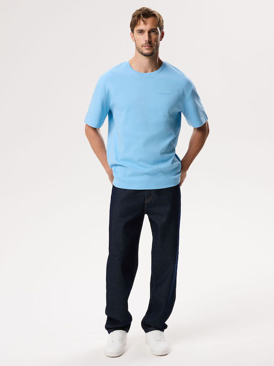 Interte Herrenblusen Kurzarm T-Shirts Blau