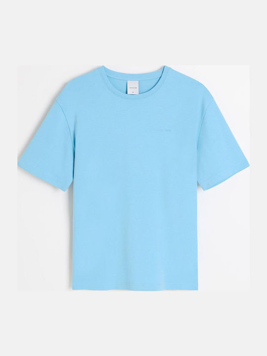 Interte Herrenblusen Kurzarm T-Shirts Blau