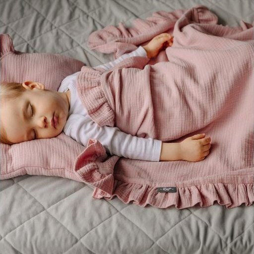 Pulp Pulp Babydecke Kinderbett Baumwoll Rosa 90x120cm