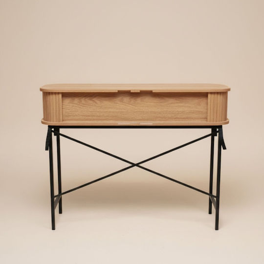 Console Table from Wood & Metal Pink W100xD35xH80.5cm