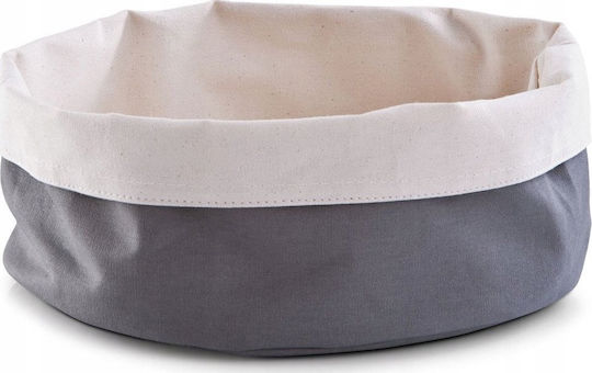 Zeller Stoff Brotkorb Beiges 25x25x13cm