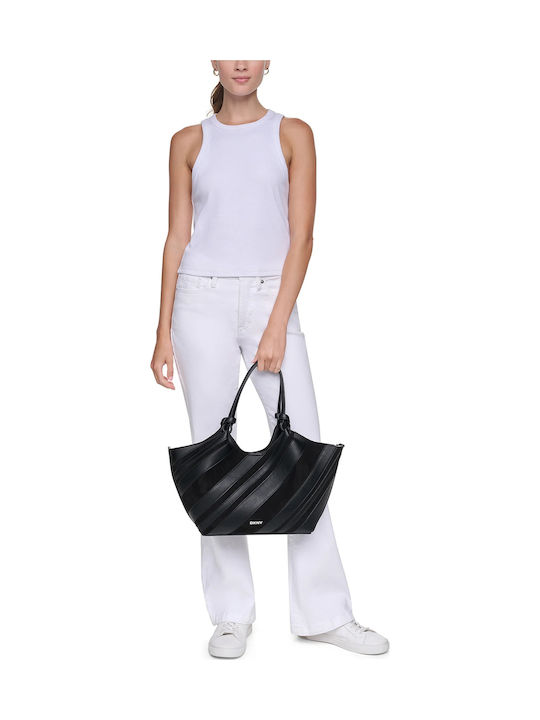 Paula Women's Tote Bag Suede Black / Silver