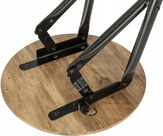 Klappbarer Hocker Für Das Wohnzimmer Mit Stauraum Metallisch Schwarz