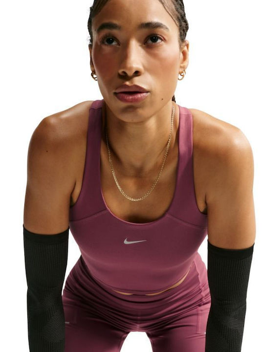Dri-FIT Tempo Дамско Спортно Бюстие Pink с Подплата