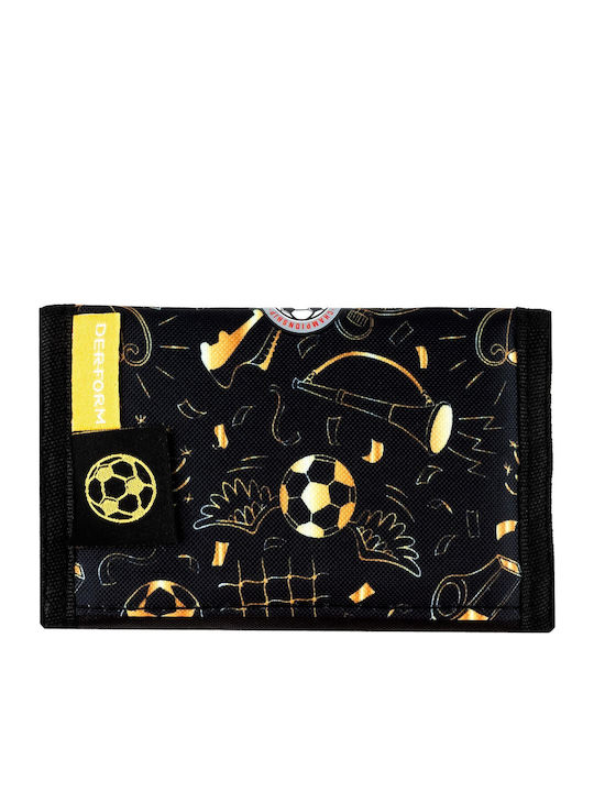 Kids Coin Wallet with Velcro Black