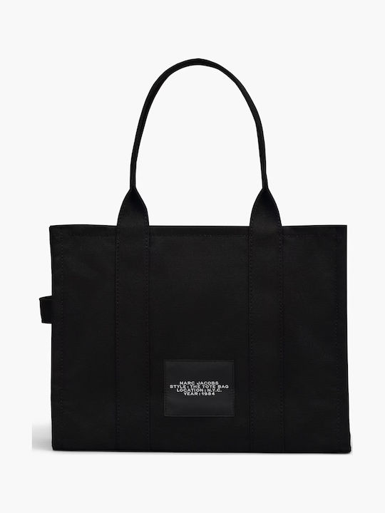 Stoff Damen Tote Tasche Schwarz