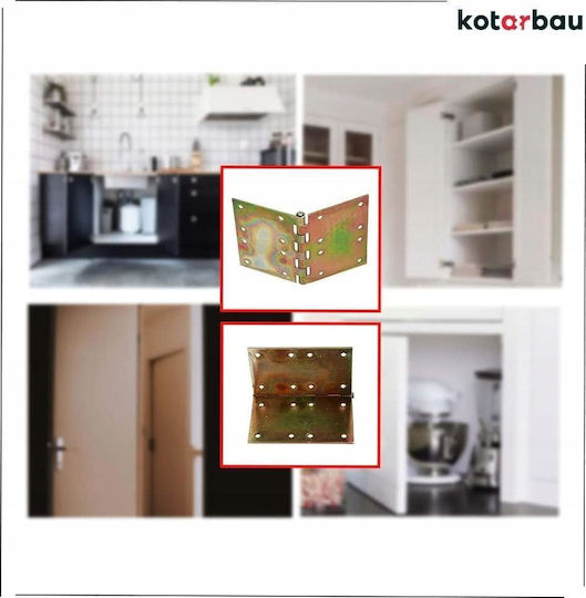 Μεντεσες Κατασκευης Kotarbau Ισιος Στηριγμα 100x150 Mm Επιπεδος