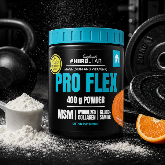 Hiro.Lab PRO Flex Powder 400g Orange with Collagen, Glucosamine & MSM