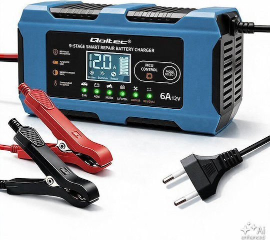 Qoltec Batterieladegerät Für Auto & Motorrad 12V