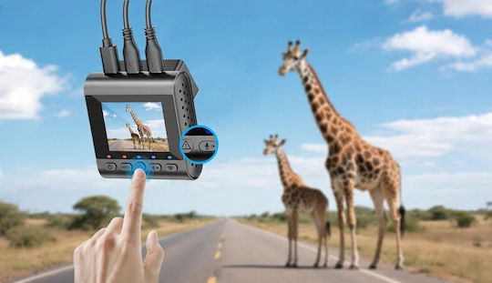 SJCAM M60S Set Autodigitale Videorekorder Kamera 4K Mit Bildschirm 2" Wi-Fi & Rückfahrkamera