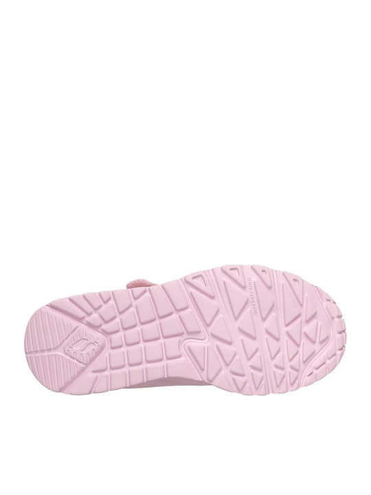 Skechers Uno Adidași Copii cu Închidere cu Arici Roz