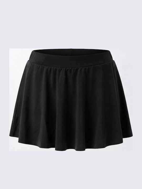 Women's High Waist Black Skorts