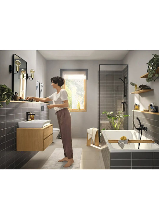 Hansgrohe Rebris E Thermostatische Badewannenarmatur Schwarz
