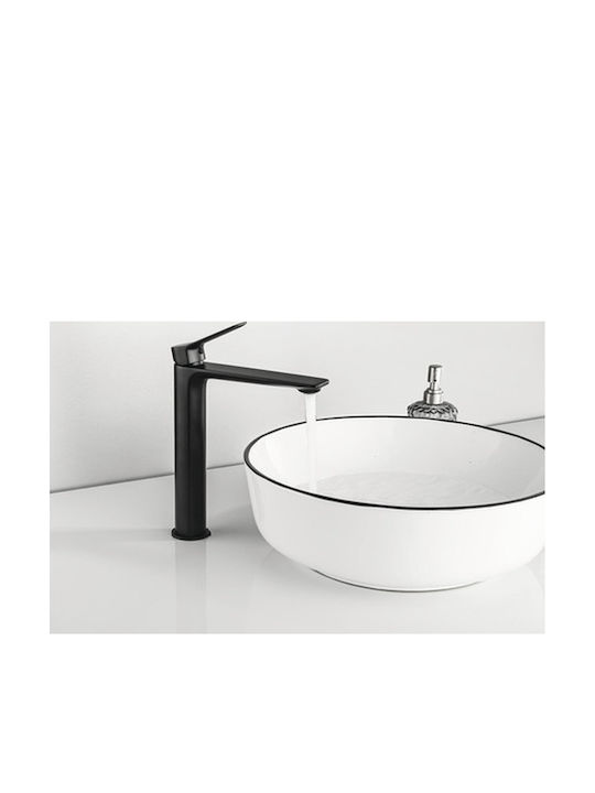 Jungborn Gamma Baterie Amestecare Pentru Chiuvetă Înaltă Neagră