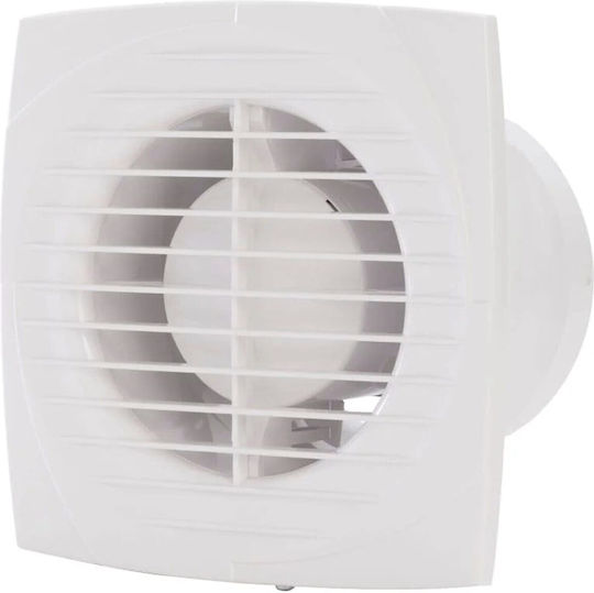Equation Wall Bathroom Ventilator 100mm White