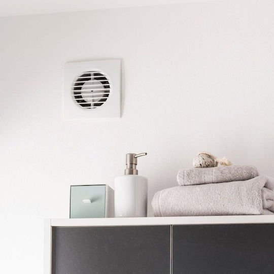 Equation Ventilator de Perete pentru Baie 100mm Alb