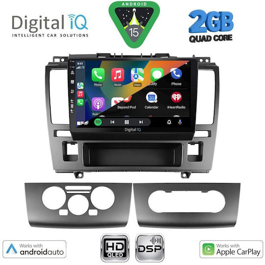 Digital IQ Автомобилна Аудио Система за Nissan Tiida 2004-2013 (Bluetooth/USB/Вграден Wi-Fi/GPS/Apple CarPlay/Android Auto) с Touch Screen 9"