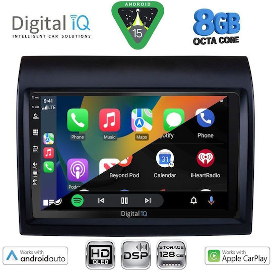 Digital IQ Автомобилна Аудио Система за Peugeot Boxer Fiat Ducato Citroen Jumper 2011-2021 (Bluetooth/USB/Вграден Wi-Fi/GPS/Apple CarPlay/Android Auto) с Touch Screen 9"