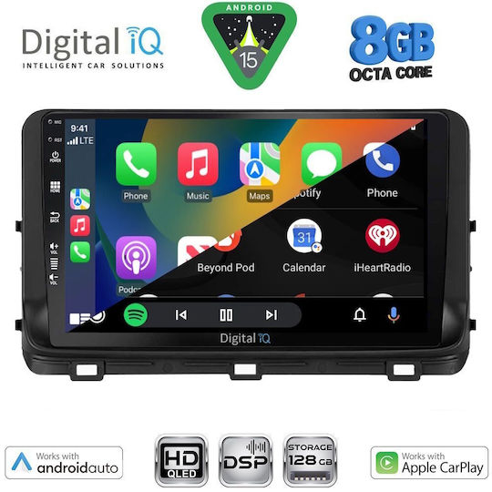 Digital IQ Автомобилна Аудио Система за Kia Ceed / XCeed 2018-2022 (Bluetooth/USB/Wi-Fi/GPS/Apple CarPlay/Android Auto) с Touch Screen 10"