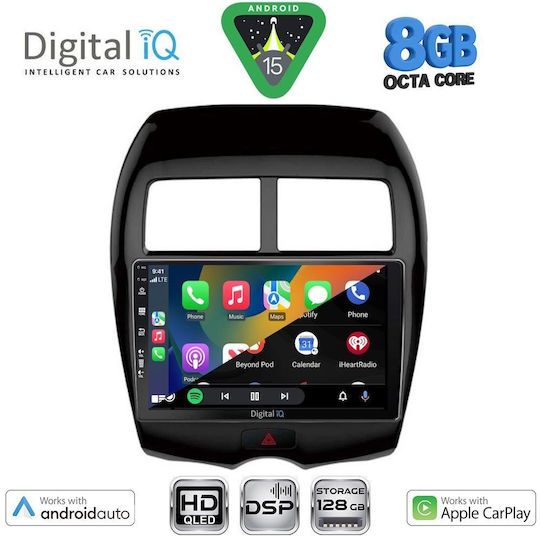 Digital IQ Sistem Audio Auto Pentru Peugeot 4008 Mitsubishi Asx 2009 Bluetooth USB Wi-Fi GPS Apple CarPlay Android Auto Cu Ecran Tactil 10" Digital IQ BXF 18430_CPAA