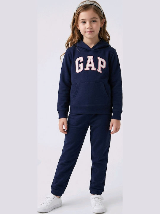 Kids Sweatshirt with Hood and Pockets Blue