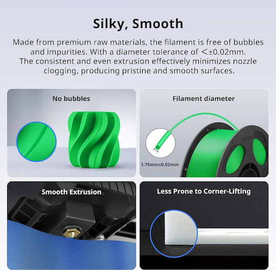 Anycubic PLA+ 3D Printer Filament 1.75mm Ideal Usage 1kg