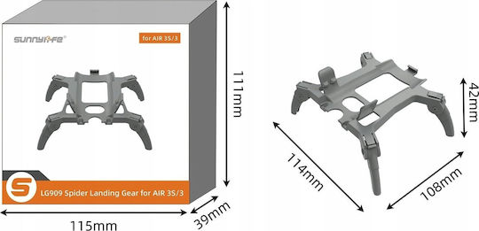 Sunnylife Landing Gear Leg Lift System Base for DJI Air 3S DJI Air 3 LG909