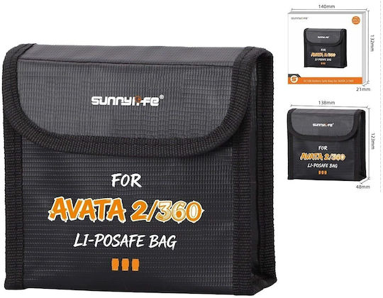 Fireproof Case Sunnylife 3x Batteries Dji Avata 2 Avata 360 At3-dc188-3 Sb11955