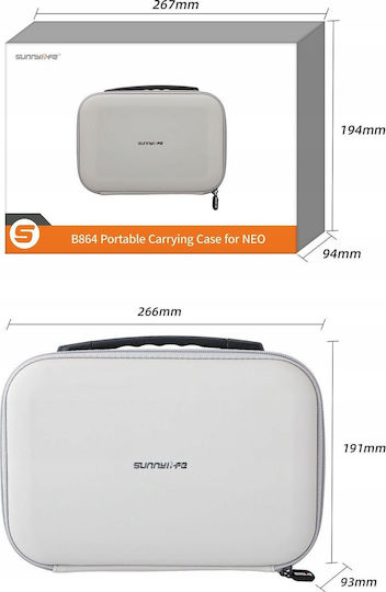 Sunnylife Dji Neo Carrying Case Suitcase Controller Accessories Black Ne-b864