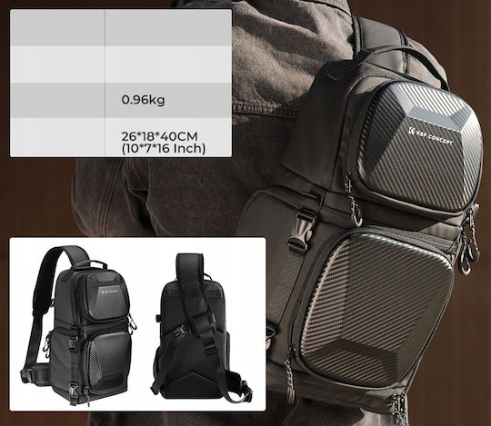 K&F Concept Wandrd Kamerataschen & -hüllen Rucksack Schwarz