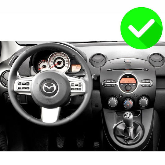 Carmedia Auto-Audiosystem für Mazda 2 2007-2014 (Bluetooth/USB/Eingebautes Wi-Fi / GPS / Apple CarPlay / Android Auto) mit 9 Zoll Touchscreen