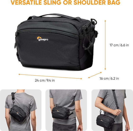 Lowepro Protactic Lite Slx Τσάντα Ώμου Φωτογραφικής Μηχανής Μαύρη