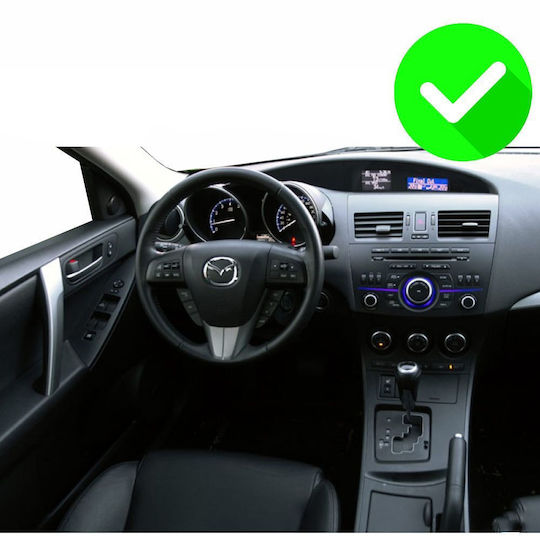 Carmedia Auto-Audiosystem für Mazda 3 2009-2014 mit Touchscreen 9" Bluetooth USB Wi-Fi GPS Apple CarPlay Android Auto