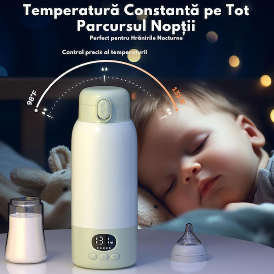 Qova Termos pentru lichide pentru bebeluși din oțel inoxidabil 500ml