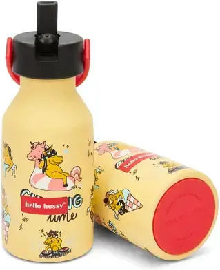 Hello Hossy Kinder Trinkflasche Einhörner Gelbe 350ml