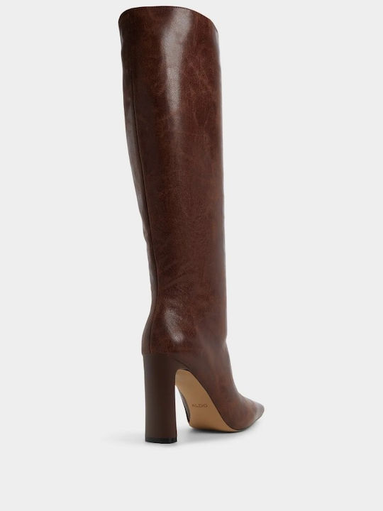 Leder Damenstiefel Braun