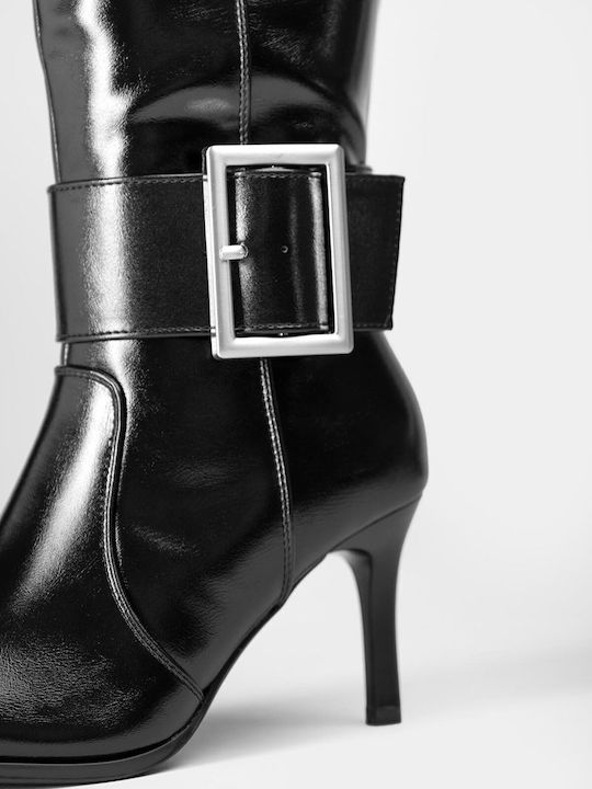 Damenstiefel mit Hochabsatz Schwarz