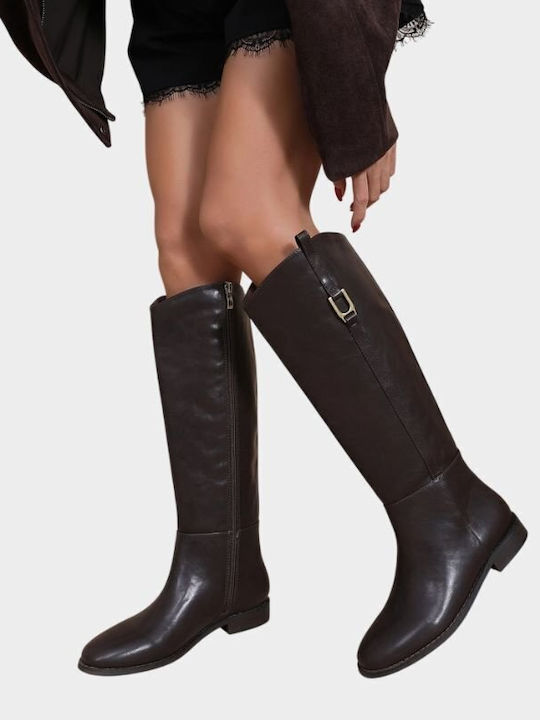 Damenstiefel Reiten Braun