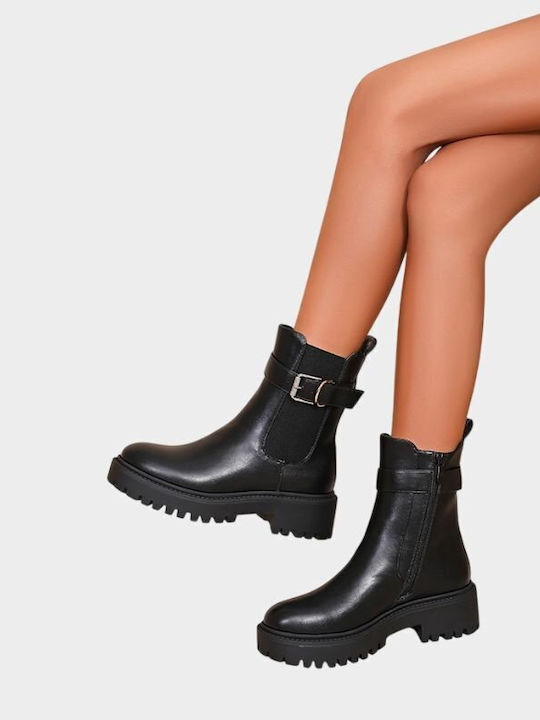 Damen Stiefeletten Schwarz
