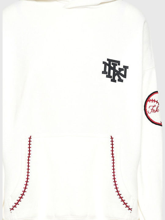 Women's Hooded Sweatshirt White FBL014-116-06-Snow White